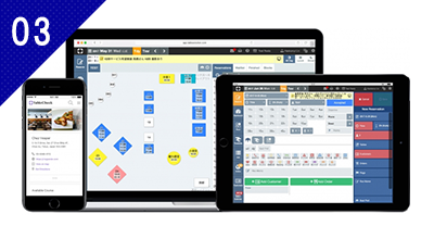 予約管理システムと連動した接客が可能